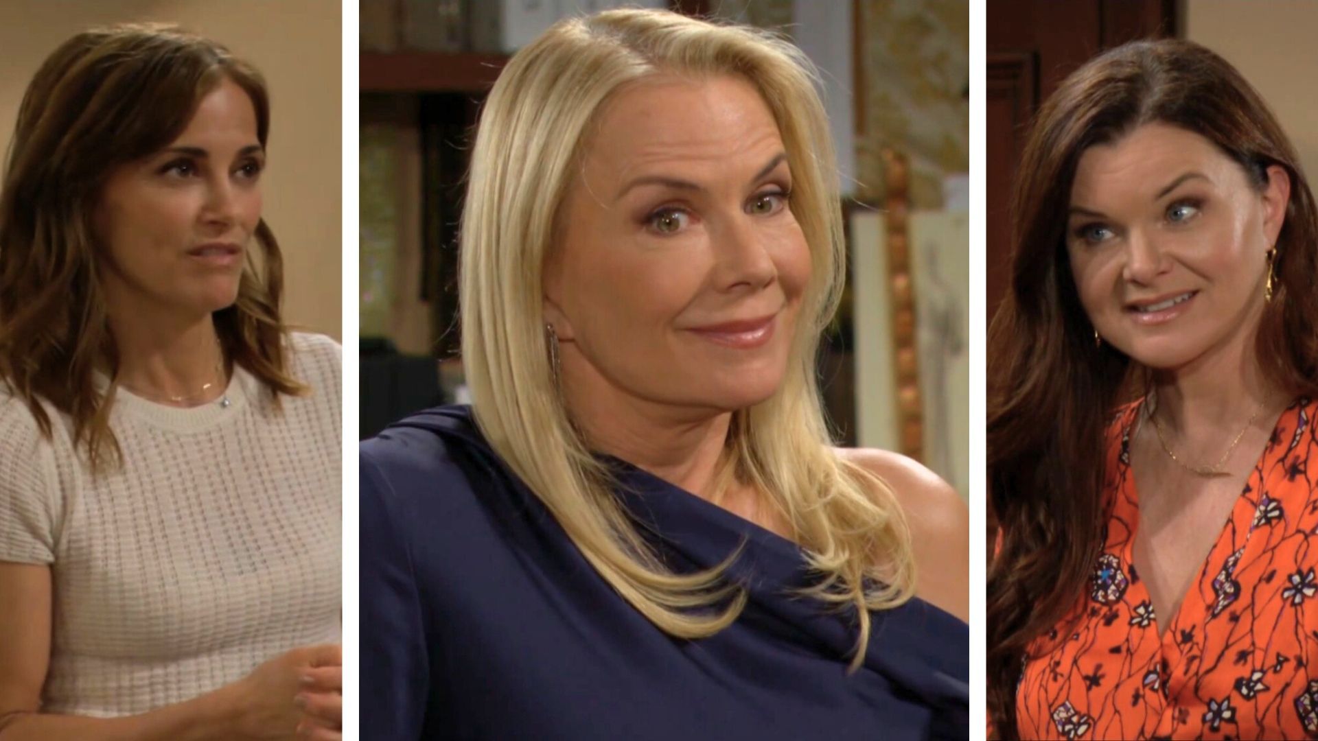 Taylor, Brooke, and Katie on The Bold and the Beautiful | Image: CBS