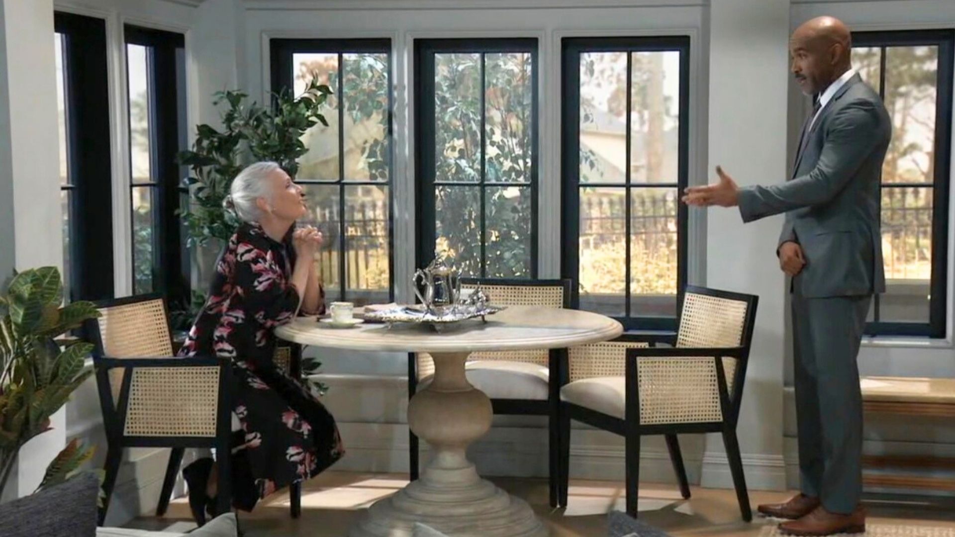Curtis and Tracy strategize to take Drew down on General Hospital | Image: ABC