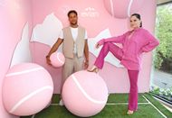 Chanan Safir Colman and Jessie J at evian VIP Suite At Wimbledon 2023 - Day 10 - Source: Getty