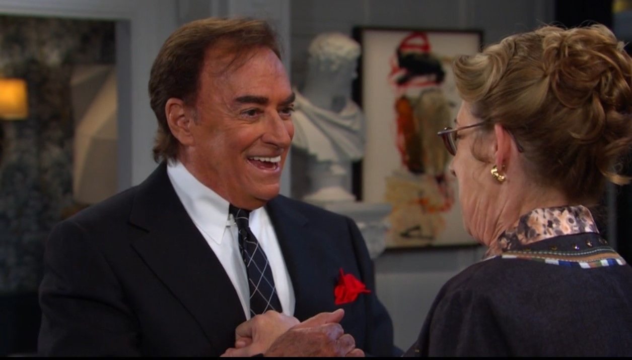 Tony (Thaao Penghlis) quickly got down to DiMera business | Image: Peacock