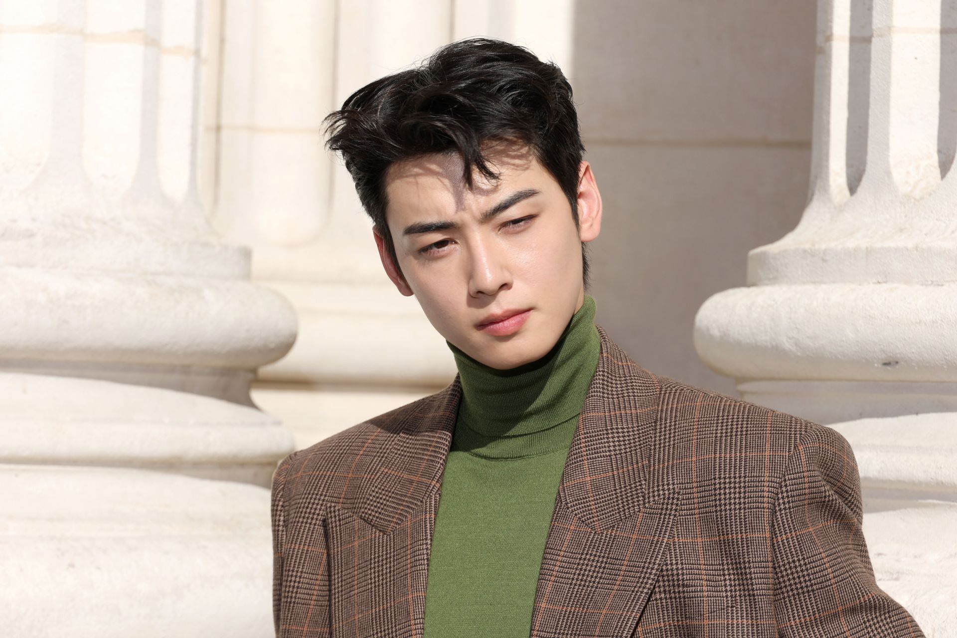 Cha Eun-woo attends the Saint Laurent Menswear Spring/Summer 2026 show as part of Paris Fashion Week on June 24, 2025 in Paris, France | Image via: Getty