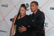Tia Mowry and Cory Hardrict in 2018 (Image via Getty)