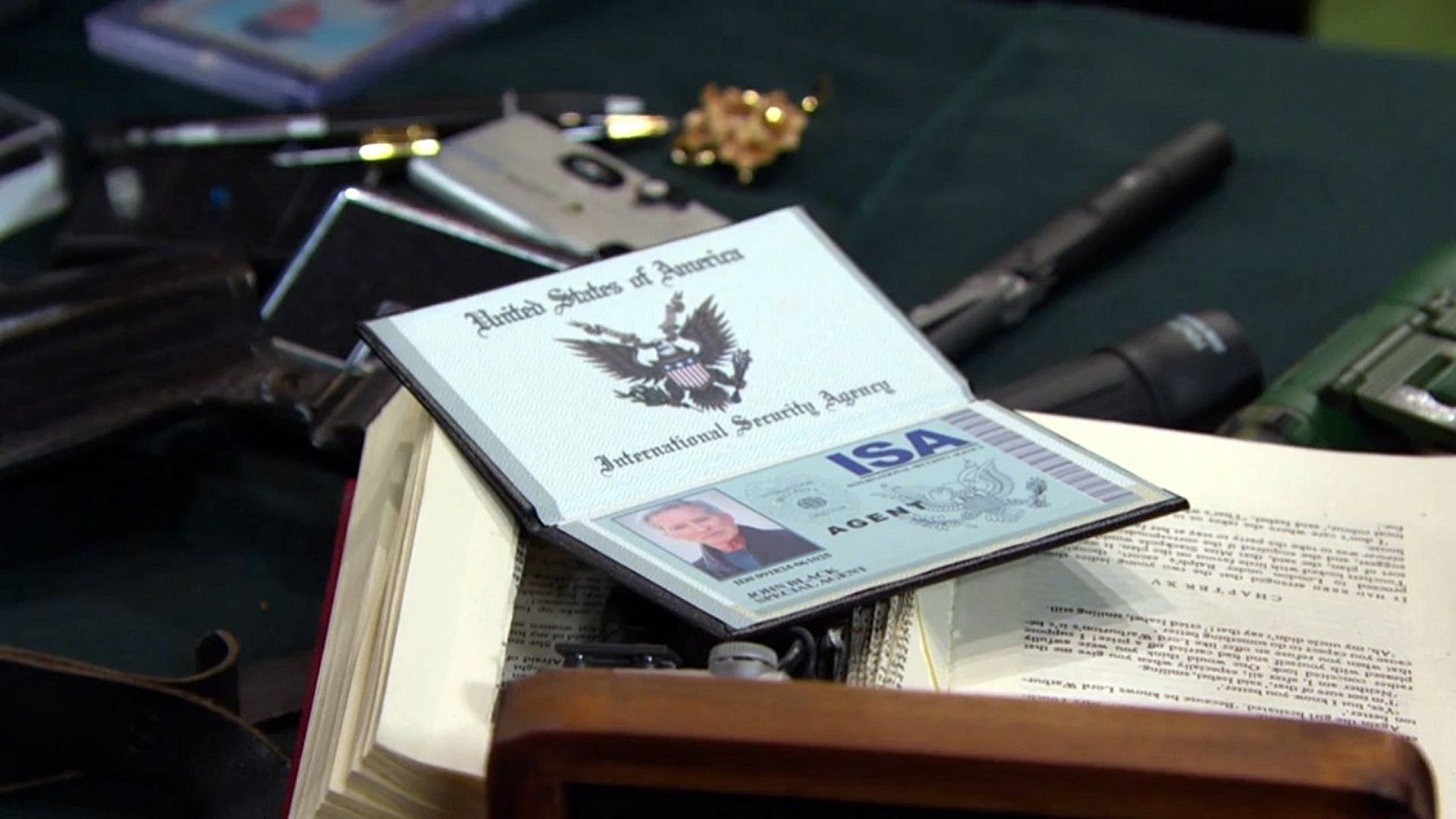 The ISA badge of Days of Our Lives&#039; John. | Image Source: Peacock