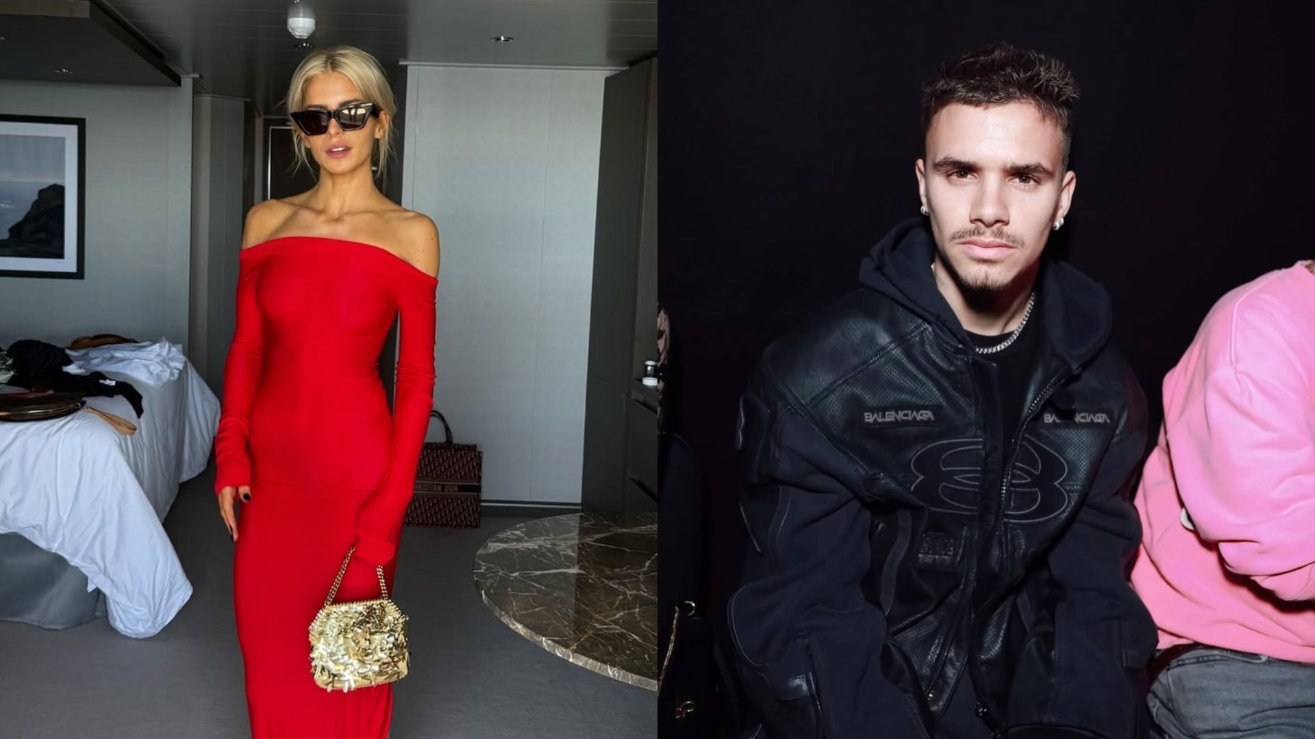 Caroline Daur and Romeo Beckham (Images via Instagram/@carodaur and @romeobeckham)