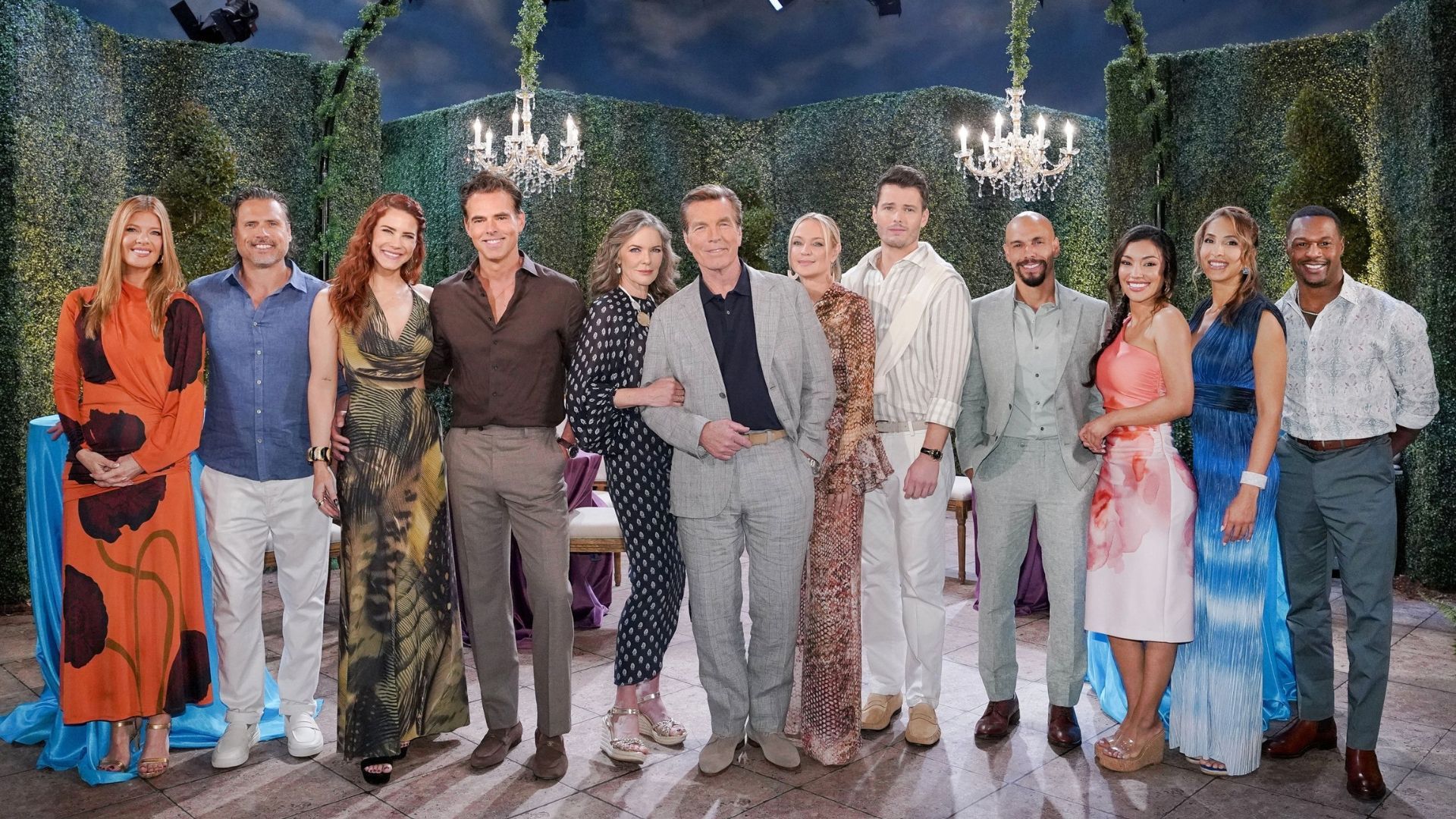 The Y&amp;R cast at Aristotle Dumas&#039; estate | Image: JPI