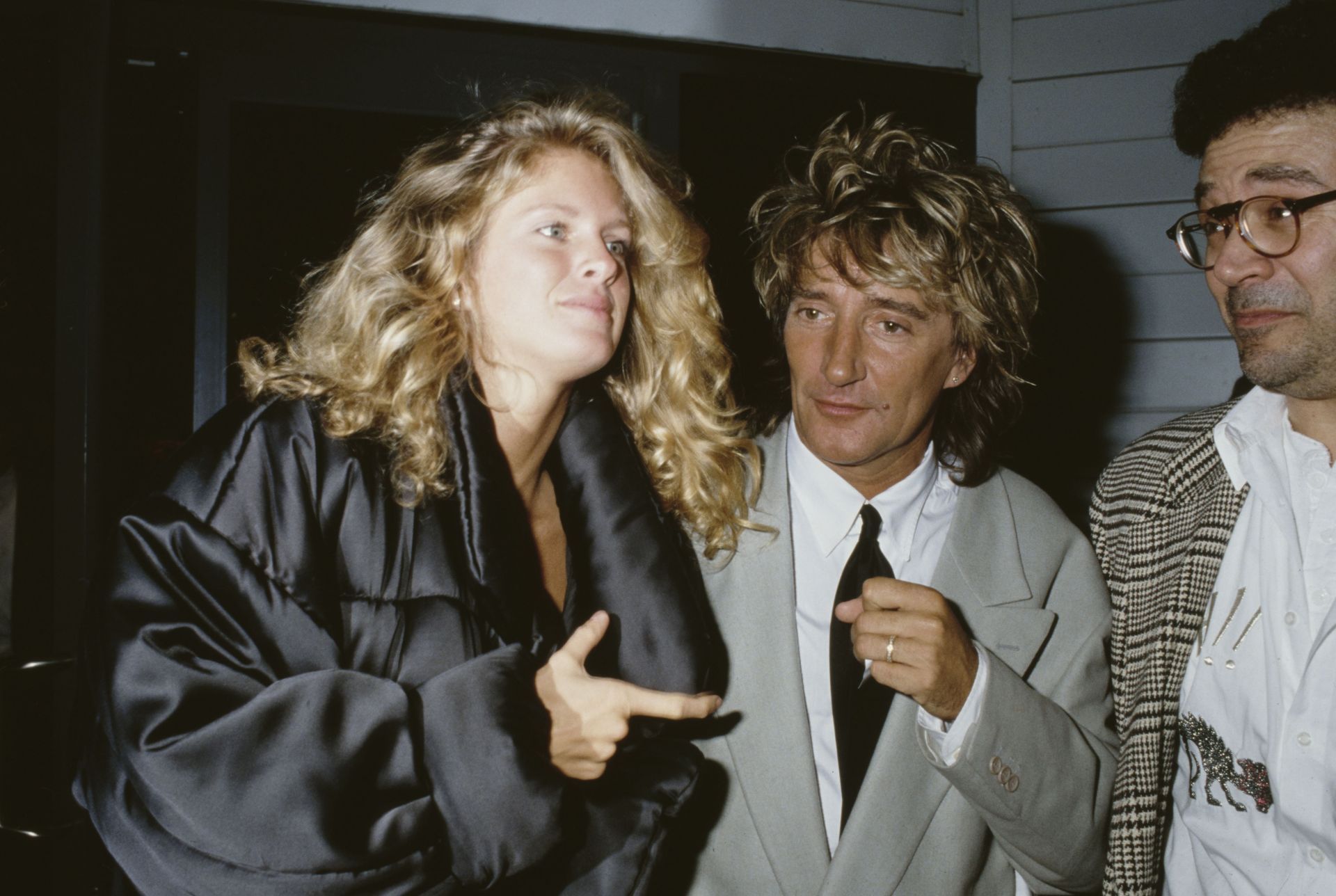 Rachel Hunter &amp; Rod Stewart - Source: Getty