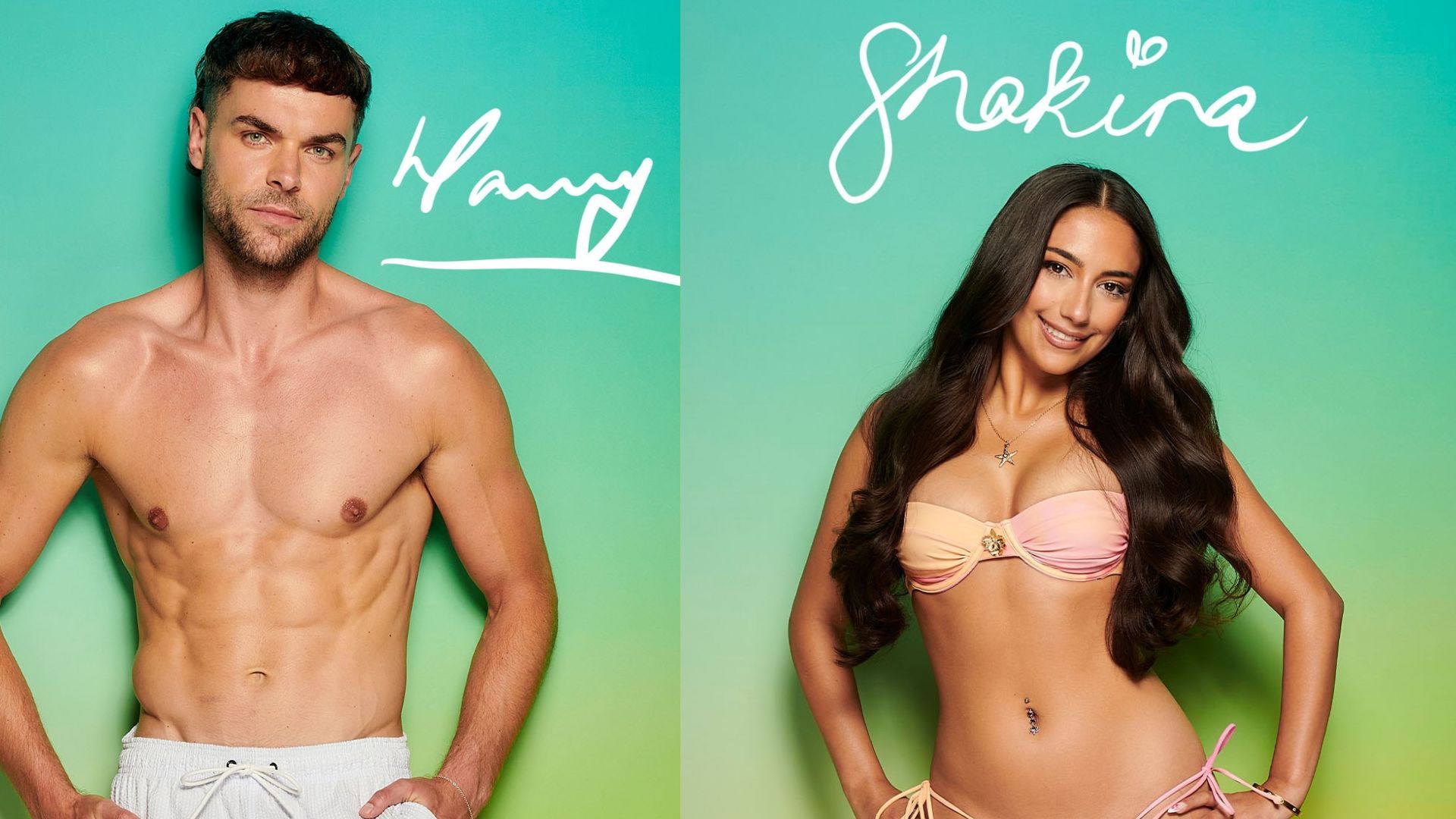 Harry and Shakira from Love Island UK Season 12 | Image via Instagram/ @loveisland