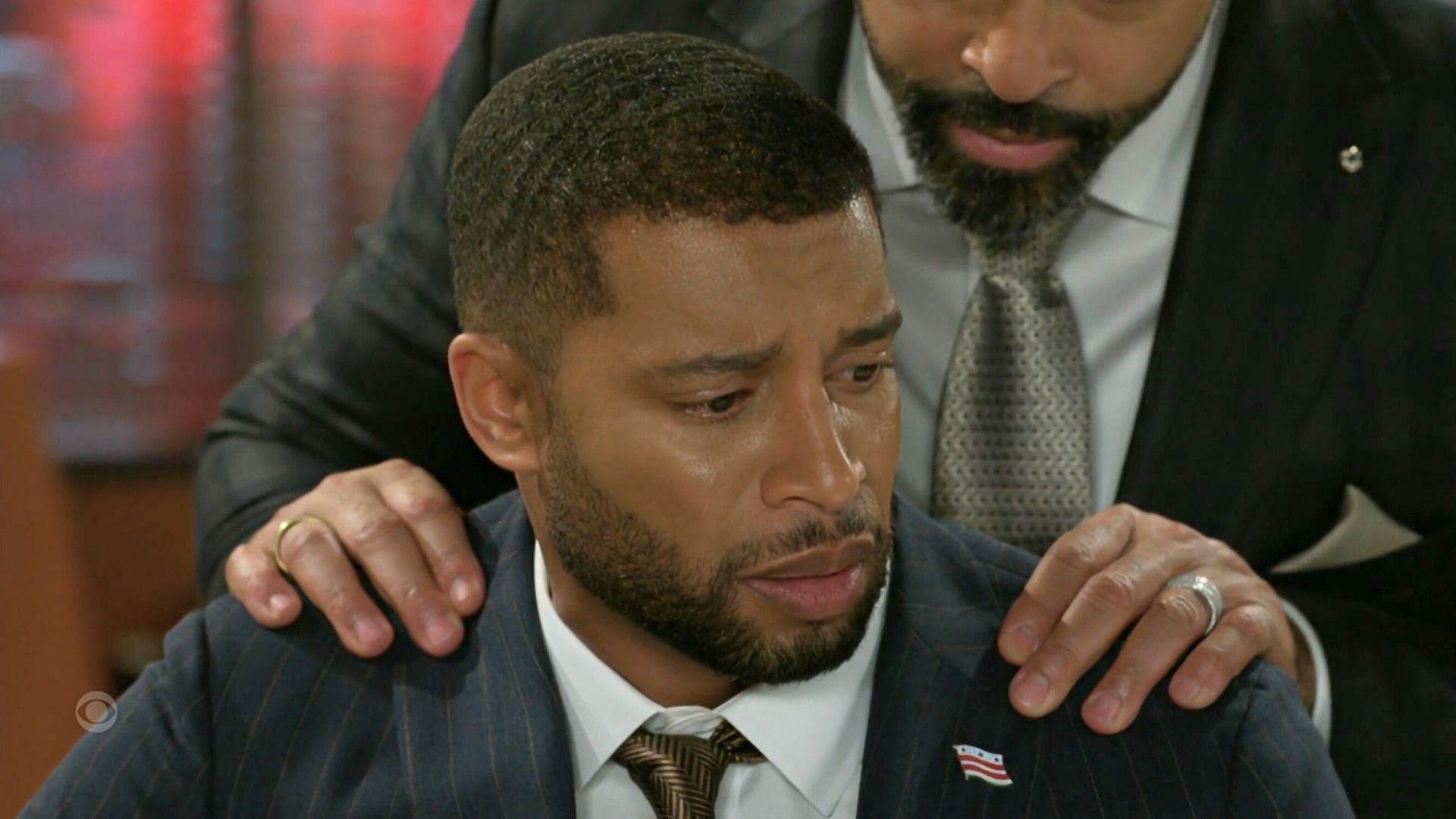 Bill assures Martin,that it&#039;s over | Image: CBS