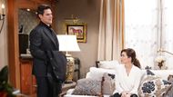 Adam (Mark Grossman) and Victoria (Amelia Heinle) will call a truce on The Young and the Restless | Image: JPI