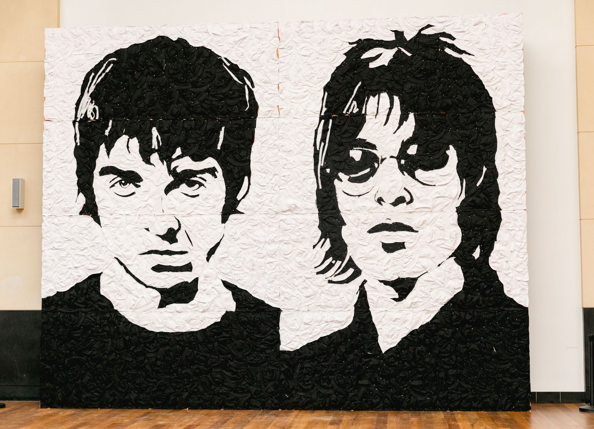 Oasis &quot;Wonder Wall&quot; Bucket Hat Portrait Unveiled In Cardiff - Source: Getty