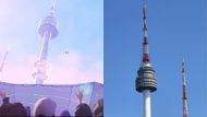 The Seoul N Tower (Images via Netflix and Instagram @20013catches)