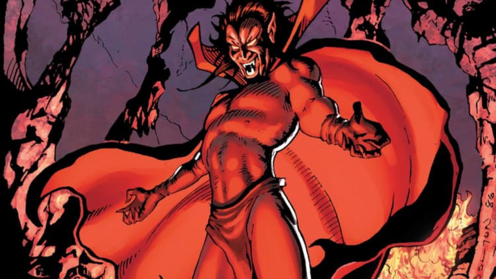 Sacha Baron Cohen plays Mephisto in the Ironheart finale | Image Via: www.marvel.com