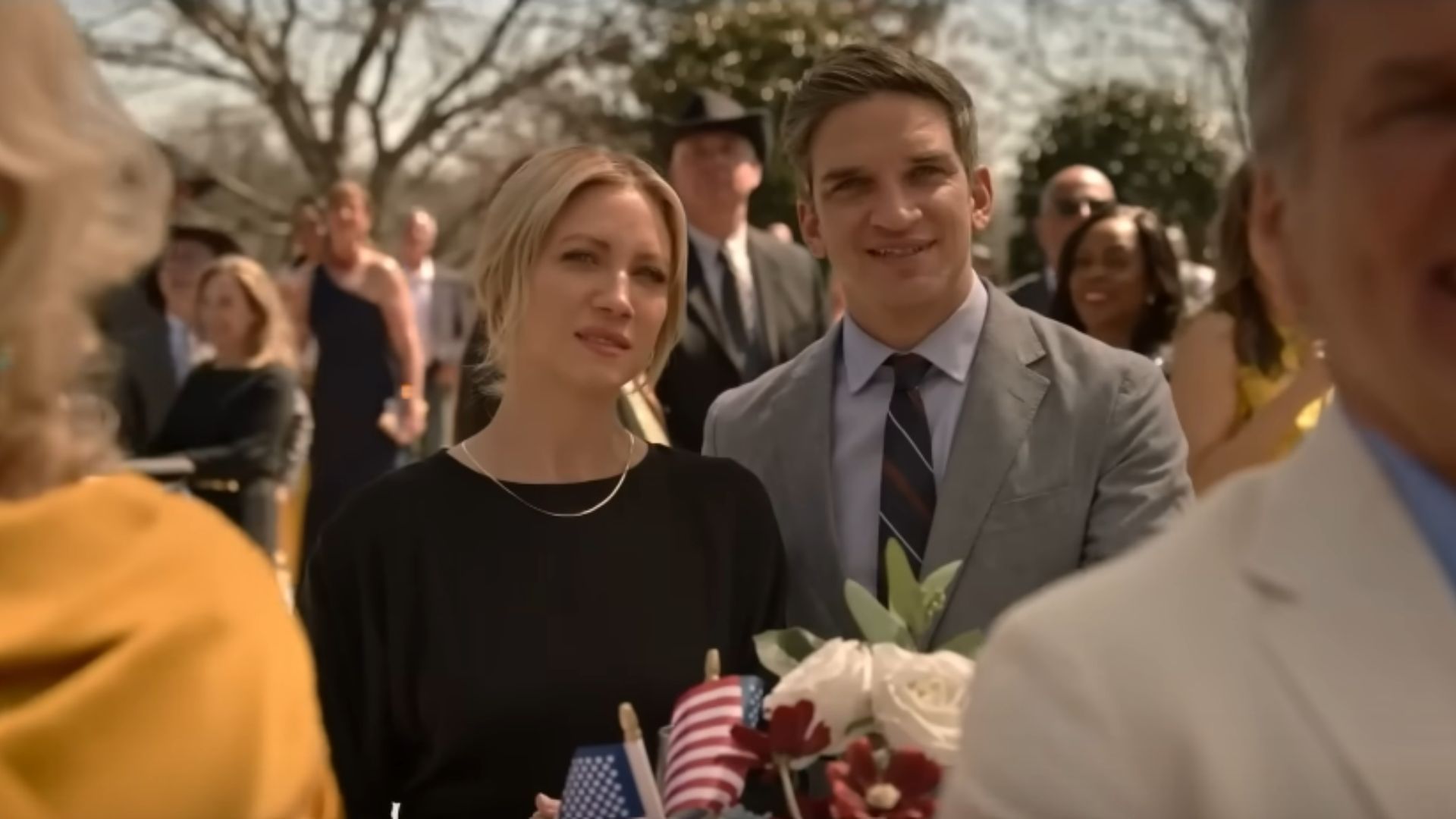 A still from The Hunting Wives Trailer (Image Via. Rotten Tomatoes TV, YouTube)
