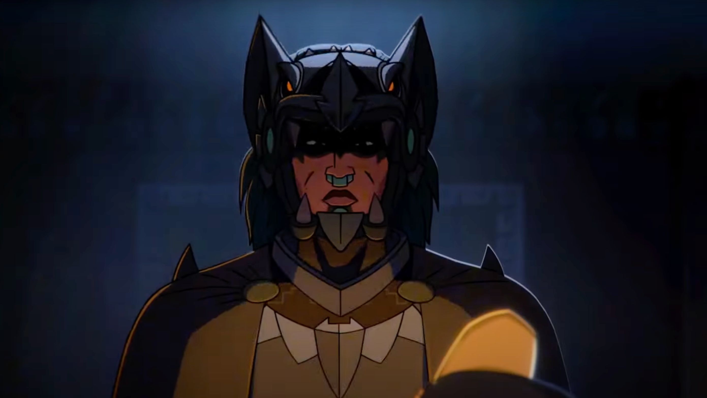 A still from DC&rsquo;s Aztec Batman: Clash of the Empires (Image via YouTube/IGN)