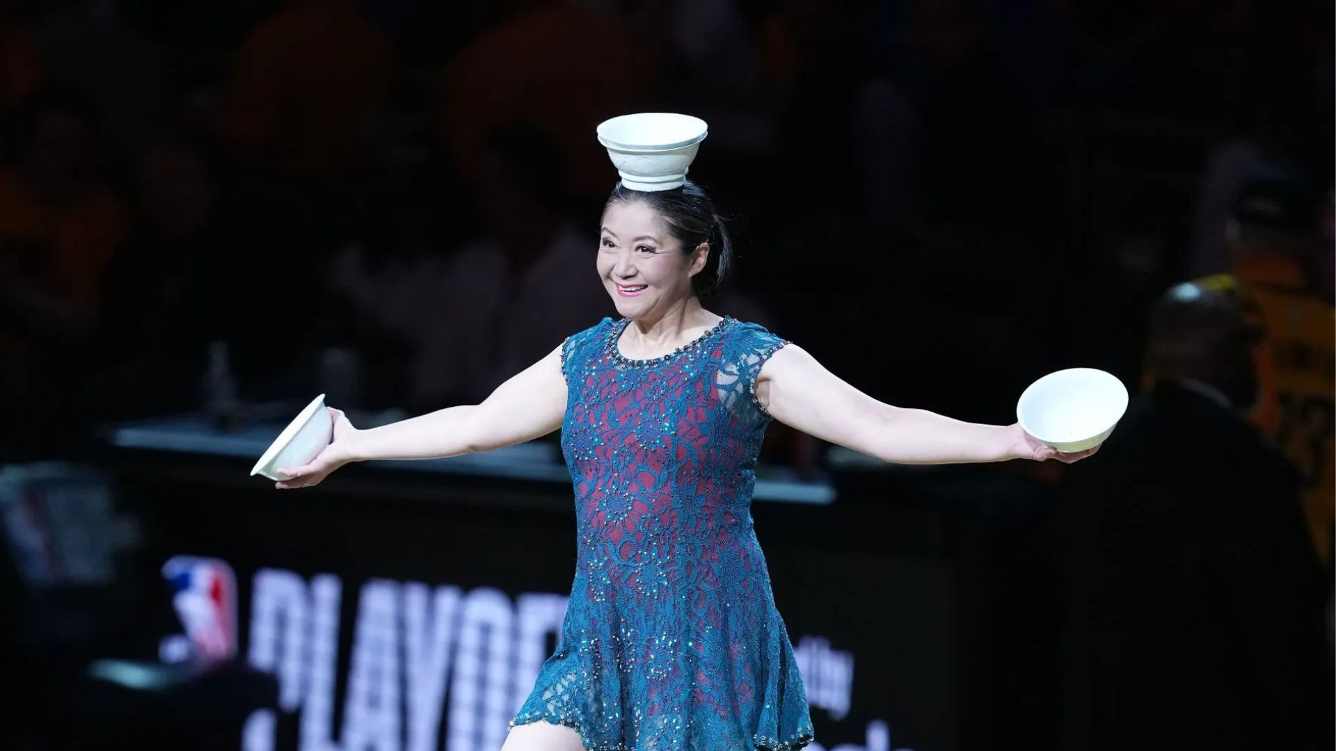 Red Panda suffered a fall at the WNBA Commissioner