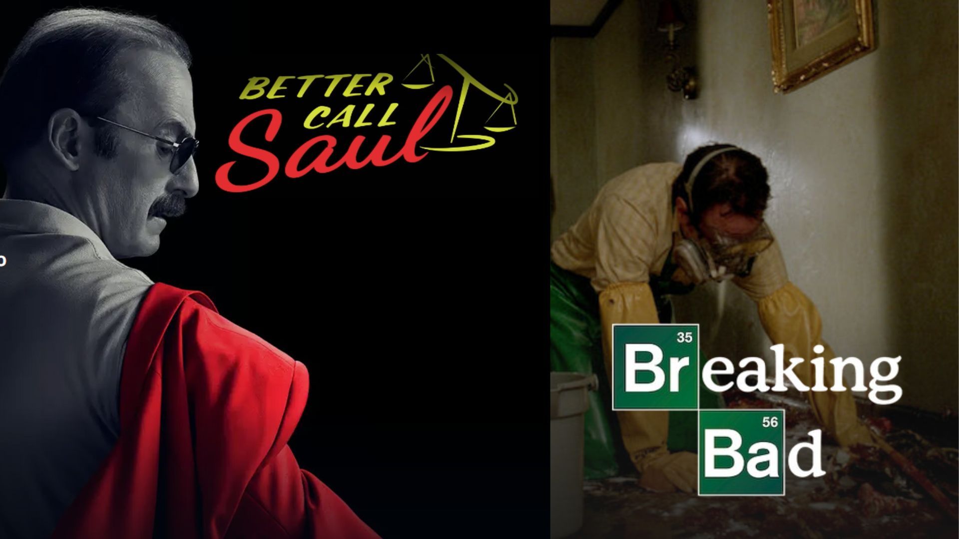 Better Call Saul &amp; Breaking Bad (Image Via. Prime Video &amp; Netflix)