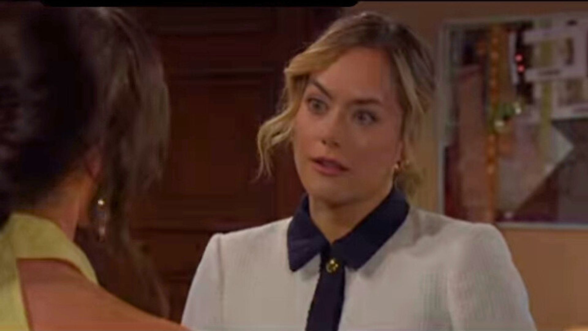 Hope doesn&#039;t like what Ivy has to say on The Bold and the Beautiful | Image: CBS