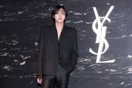 South Korean actor Ahn Hyo-Seop aka An Hyo-Seop is seen at the 'Saint Laurent' mens store opening on October 12, 2023 in Seoul, South Korea | Image via: Getty