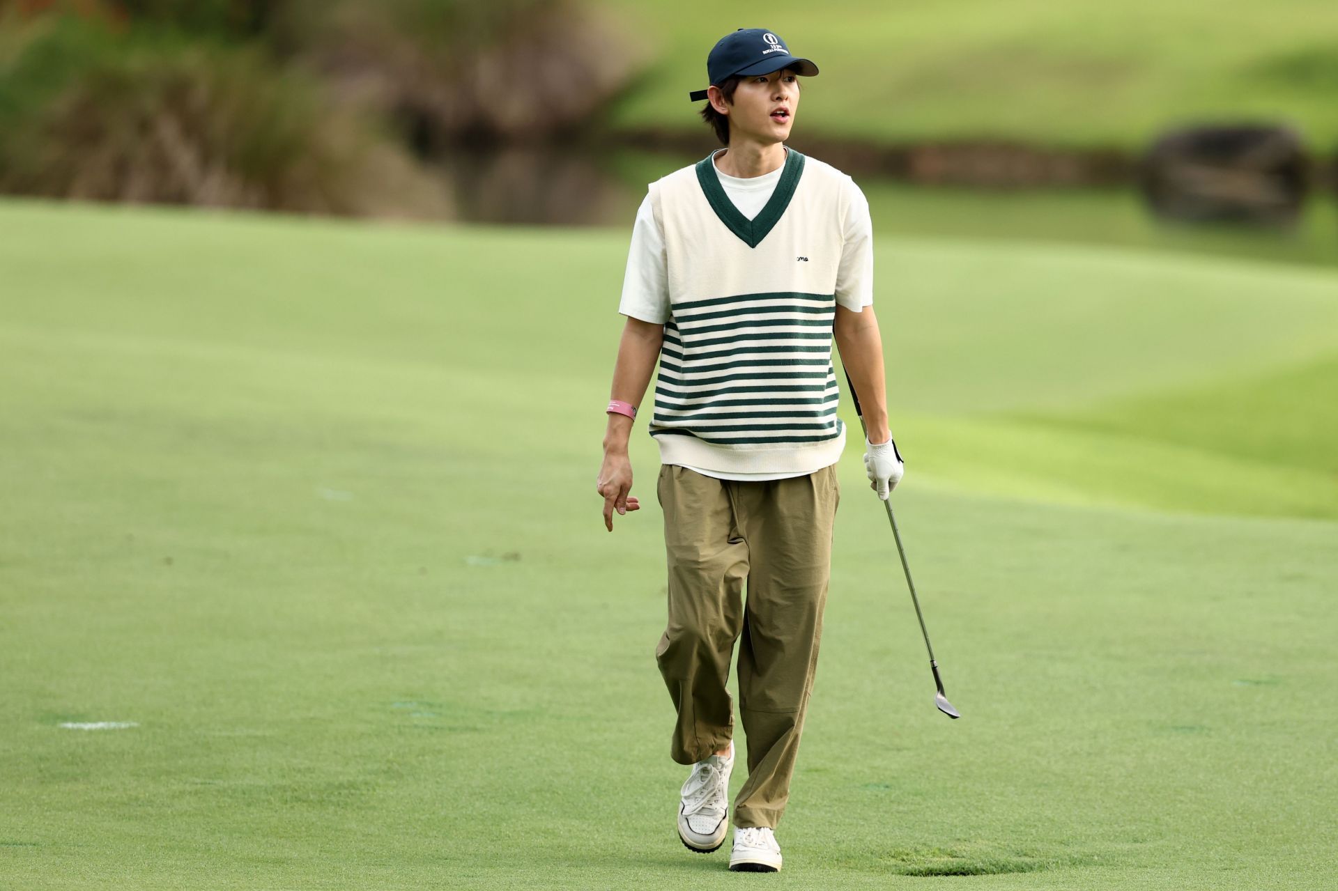 South Korean actor Song Joong-ki walks on the 16th fairway during a pro-am tournament prior to the HSBC Women&#039;s World Championship 2025 at Sentosa Golf Club on February 26, 2025 in Singapore | Image via: Getty