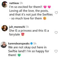 Fans react to Taylor's engagement to Travis Kelce. (Image via Instagram/@ellendegeneres)