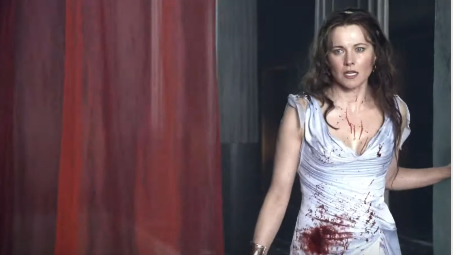 Lucretia in Spartacus (Image via. STARZ, YouTube)