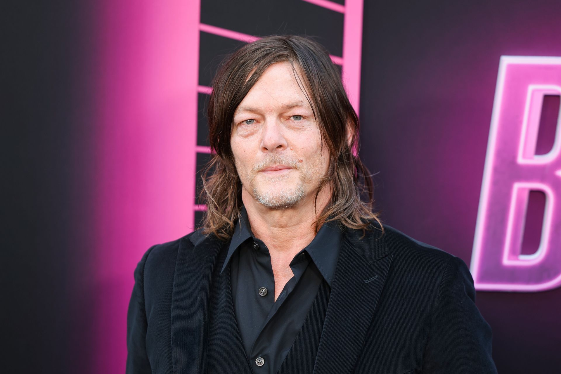 Norman Reedus attends Lionsgate Presents World Premiere Of &quot;Ballerina&quot; and captured on the Red Carpet. Image via Getty.