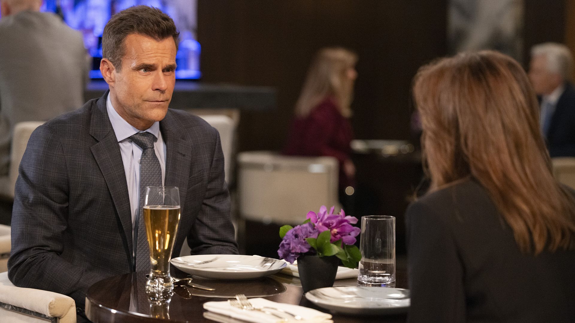 General Hospital&#039;s Drew talking to Alexis. | Image Source: ABC