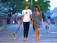Helena Christensen and son Mingus Reedus (Image via Getty)