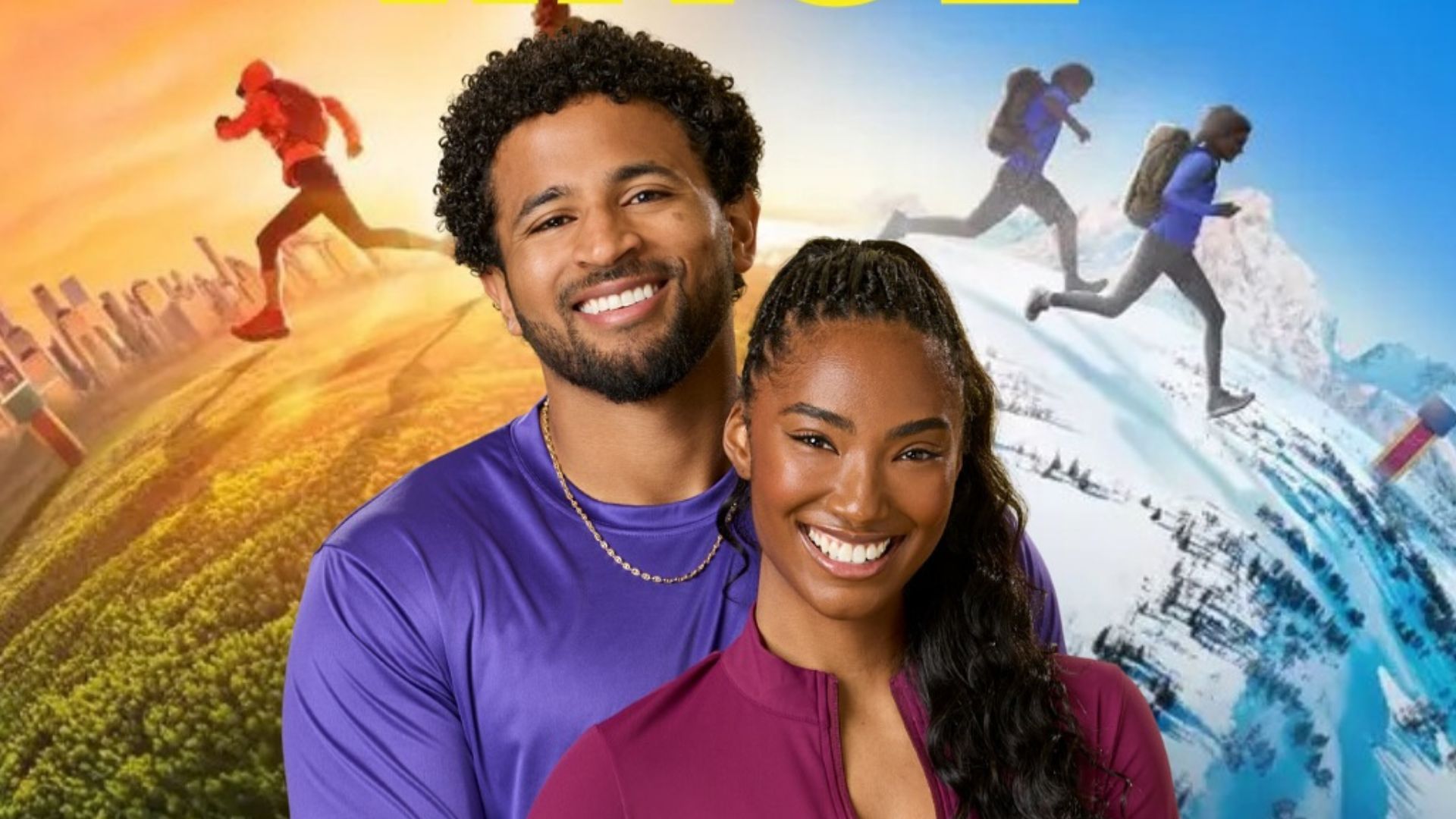 Big Brother: Unlocked star Taylor Hale with partner Kyland Young on The Amazing Race 38 | Image via Instagram/ @thetaylormack