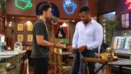 Cane (Billy Flynn) extended his hand to Nate (Sean Dominic), but he wasn't interested in playing nice with the man from Nice on The Young and the Restless | Image: CBS