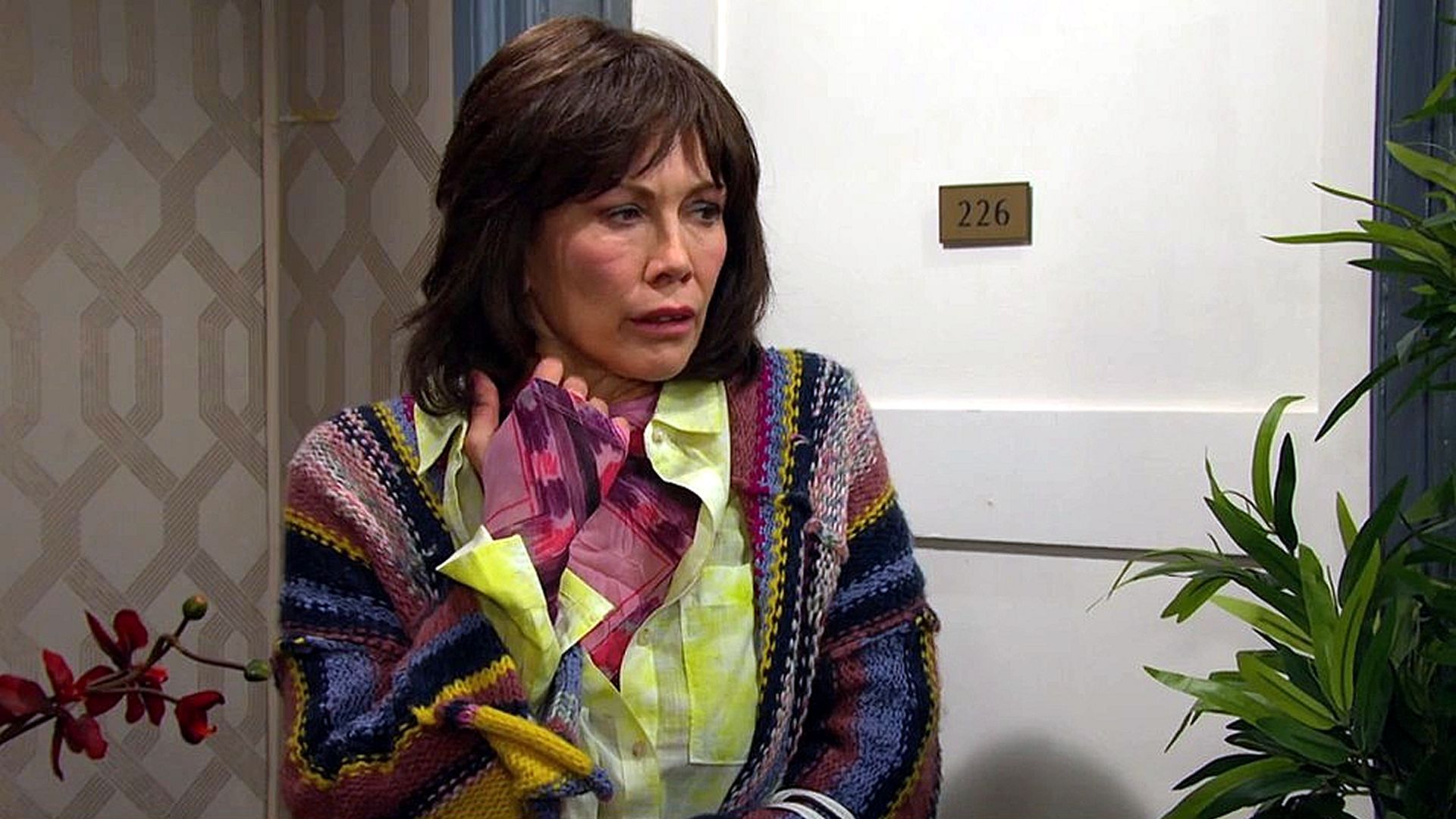 Days of Our Lives&#039; Susan Banks sensing something. | Image Source: Peacock