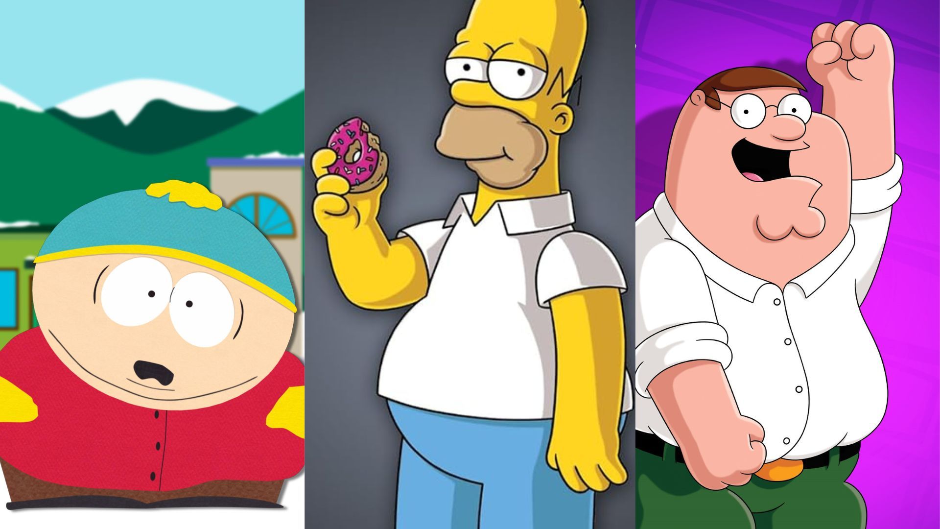South Park, The Simpsons, Family Guy