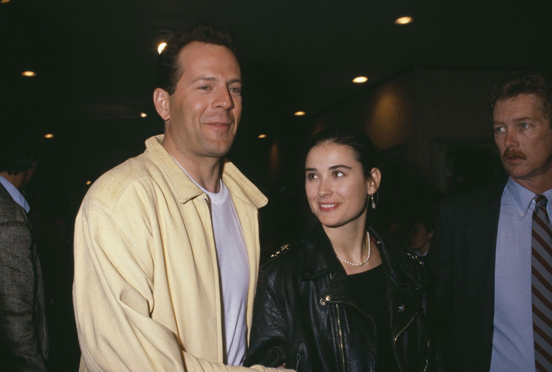 Bruce Willis and Demi Moore at &#039;Chances Are&#039; Premiere (Image via Getty)