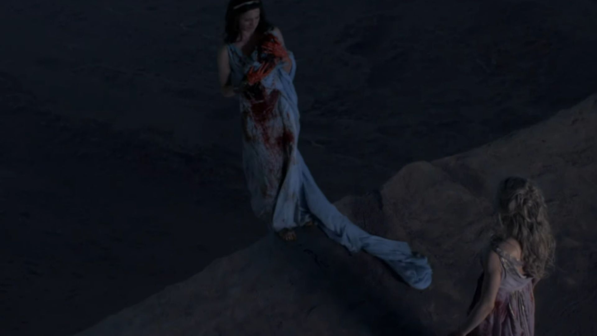 Lucretia in Spartacus (Image via. STARZ, YouTube)