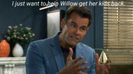 Drew should just rent a billboard that says all he wants to do is help Willow get her kids back on General Hospital | Image: ABC