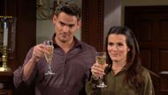 Adam (Mark Grossman) will celebrate getting Chelsea (Melissa Claire Egan) on his side with business on The Young and the Restless | Image: CBS