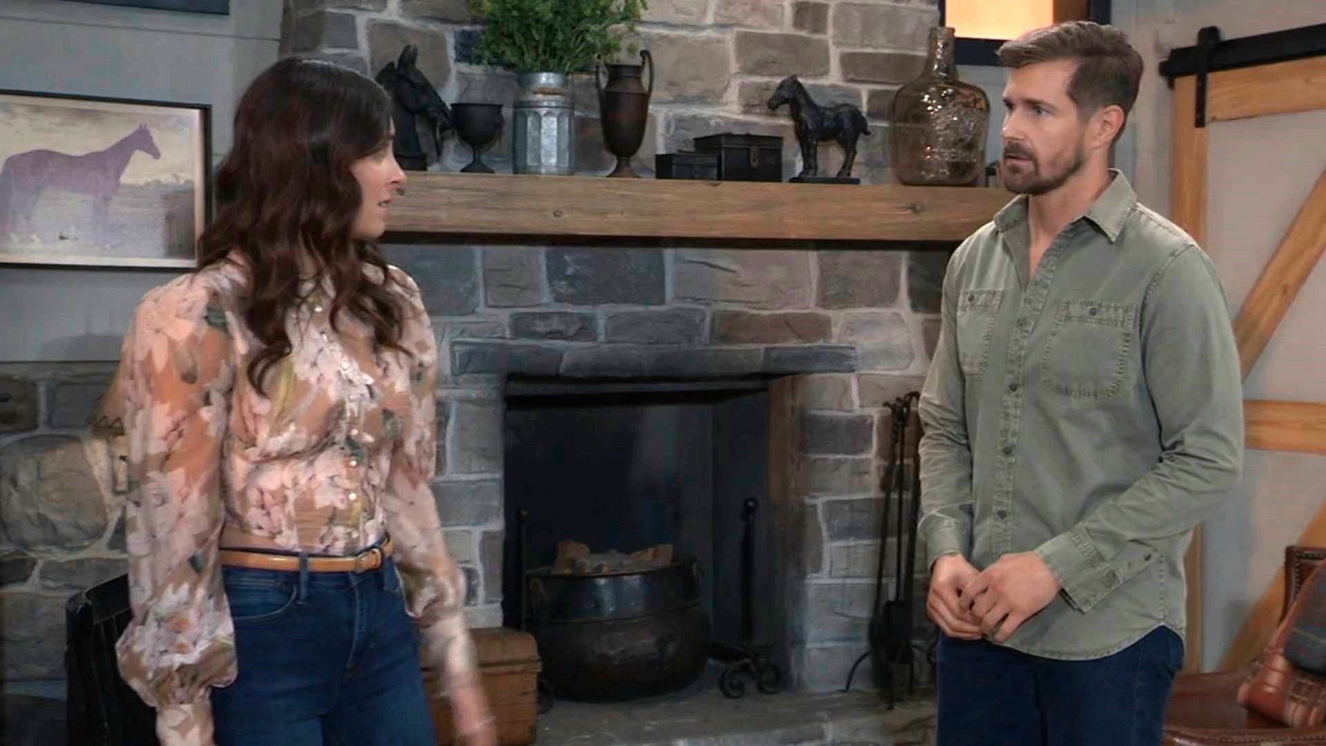 Cody had some explaining to do after Molly found him kissing Ava | Image: ABC
