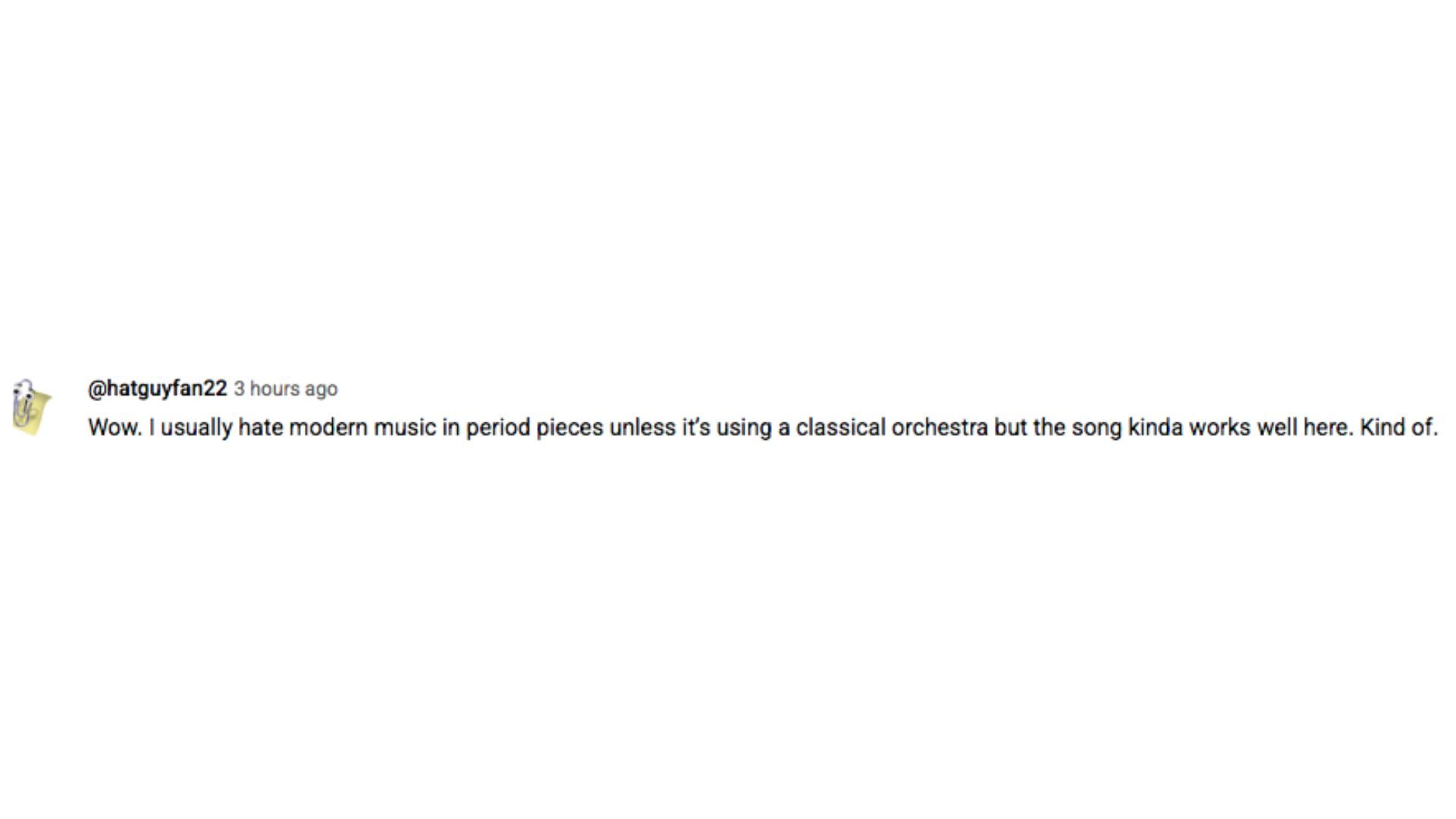A YouTube comment on Wuthering Heights teaser | Image via @Youtube/WarnerBros. 