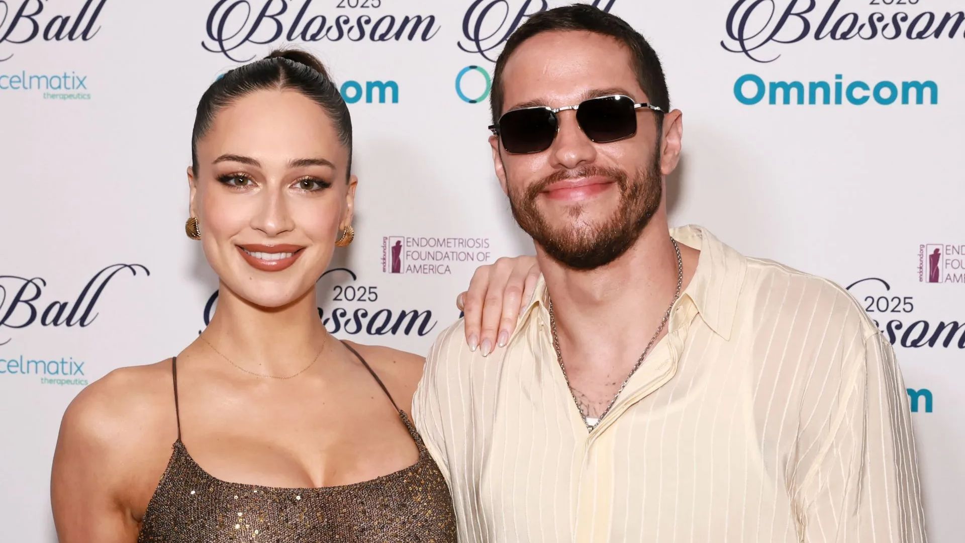 Pete Davidson and Elsie Hewitt enjoy PDA at NFL game (Getty via Soap Central CMS - Resized on Canva)