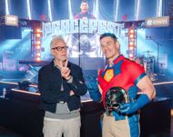 James Gunn and John Cena at the HBO Max presents Peacemaker event | Image via: Getty