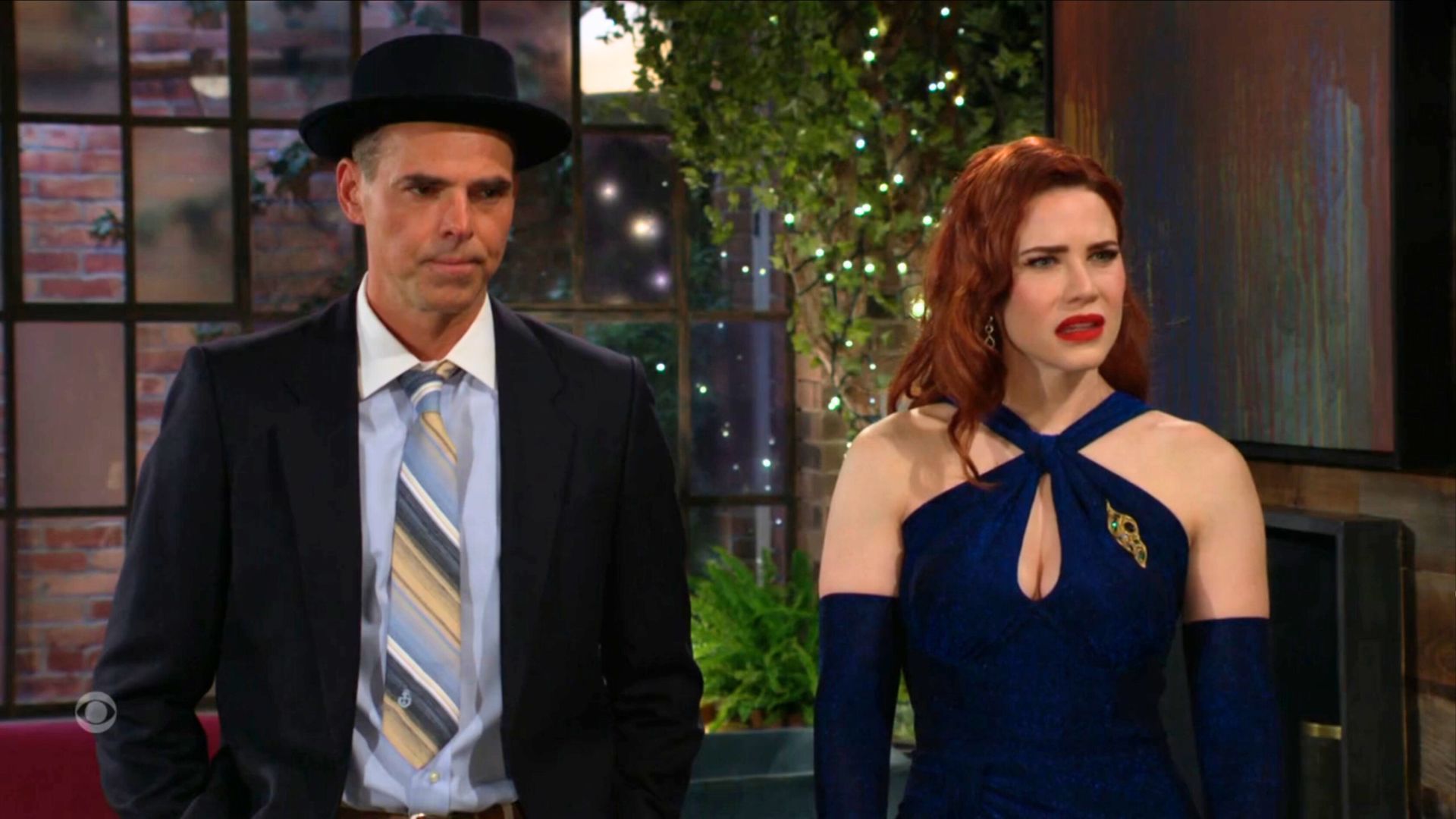 The party could be over for Billy (Jason Thompson) and Sally (Courtney Hope) on The Young and the Restless | Image: CBS