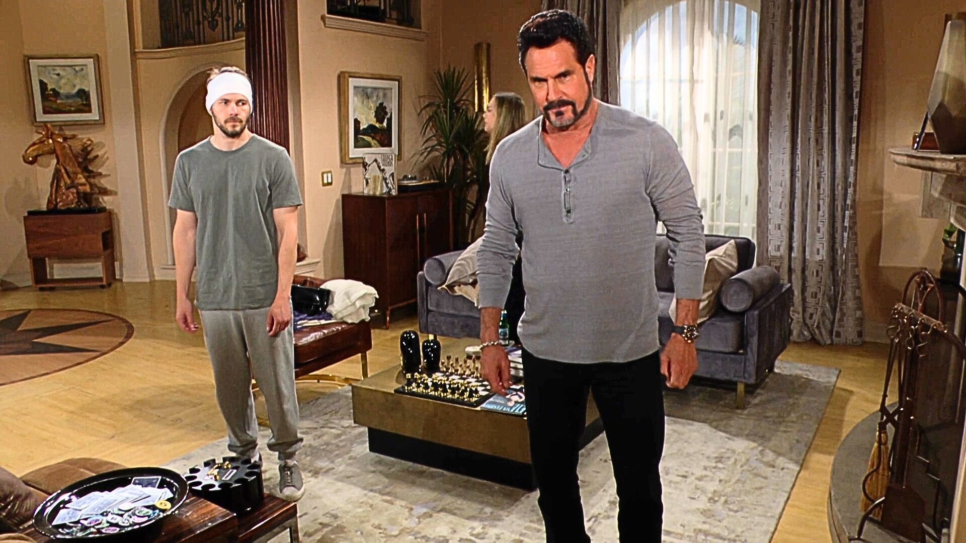 Bill was furious when Liam told him about Grace&#039;s scam on The Bold and the Beautiful | Image: CBS