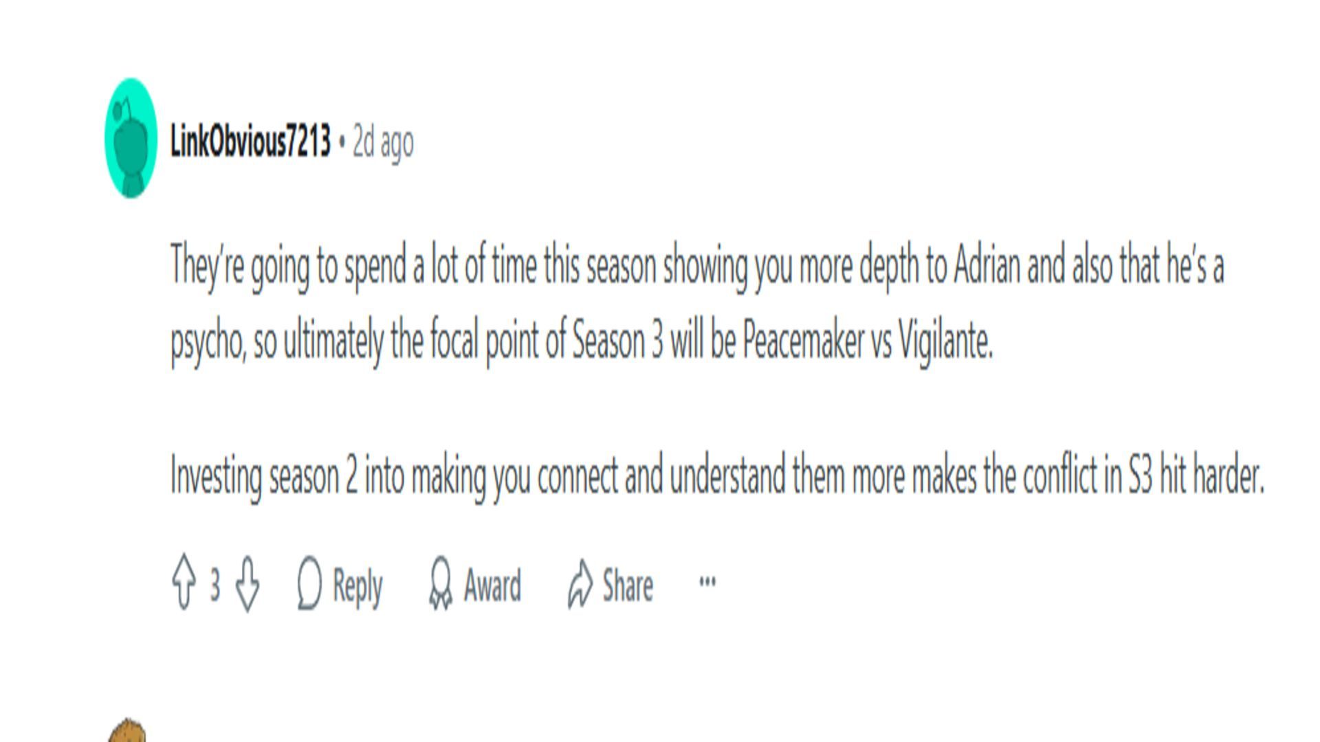 Fan comment | Image Via: Reddit