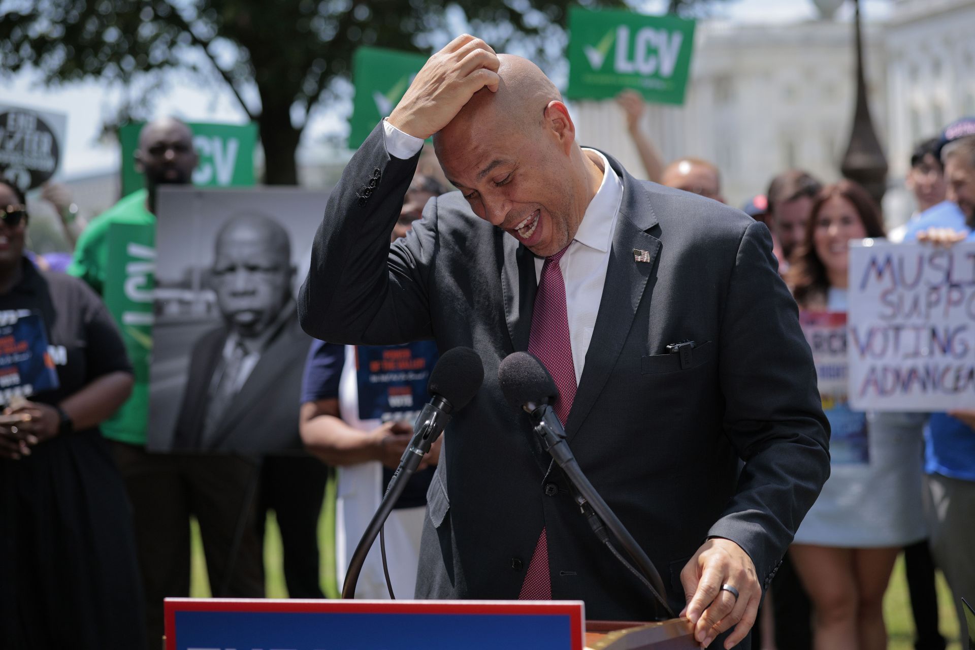 Democratic Senators Reintroduce John R. Lewis Voting Rights Advancement Act - Source: Getty