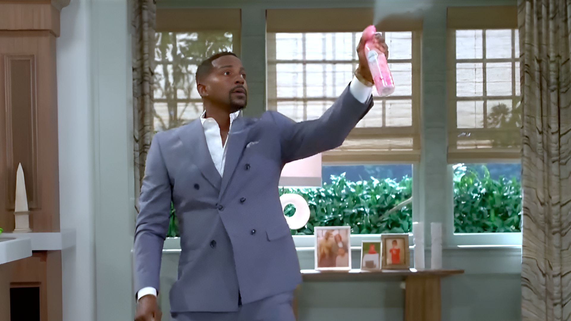 And the award for Not Being Able to Read the (Freshly-Scented) Room goes to...Ted Richardson on Beyond the Gates | Image: CBS
