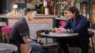 Danny (Michael Damian) wants his son, Daniel (Michael Graziadei), to be happy on The Young and the Restless | Image: JPI