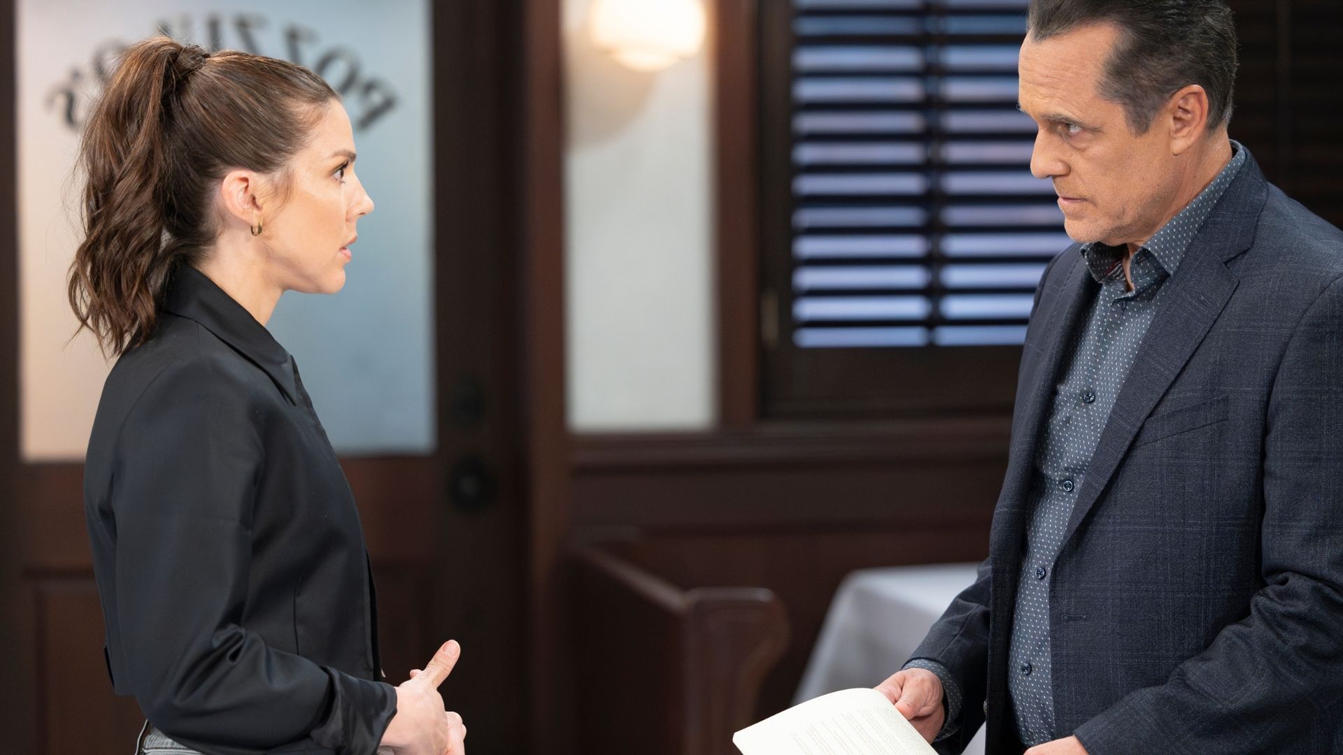 Mansi&#039;s Kristina with Maurice Benard&#039;s Sonny | Image: ABC
