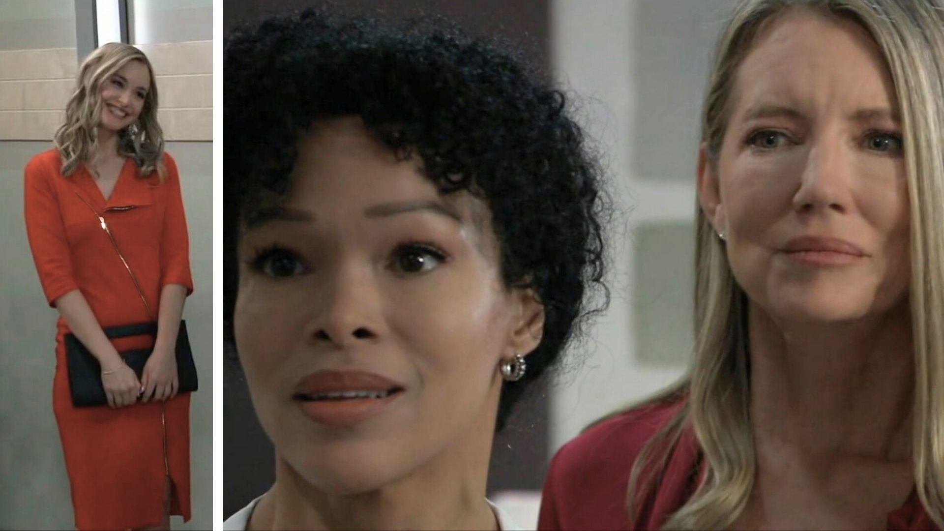 Nina and Portia were already going through it and then Jacinda arrived on General Hospital | Image: ABC
