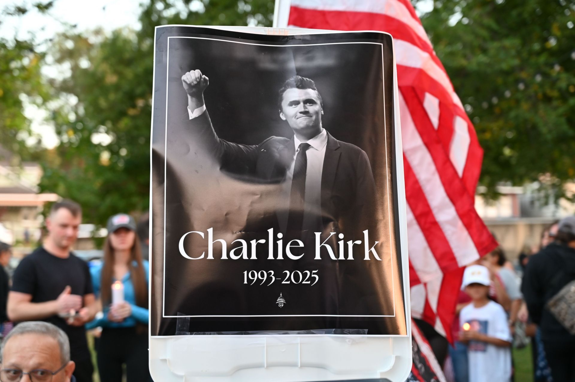 Charlie Kirk shooting: Vigil held in Illinois (Image via Getty)