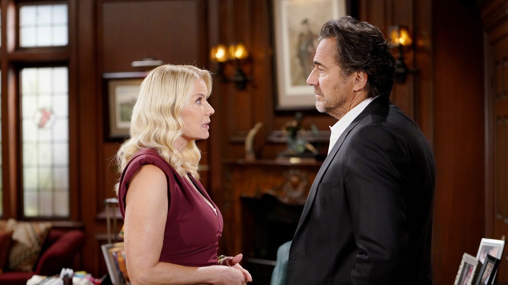 Brooke and Ridge talking in the CEO&#039;s office | Image: JPI